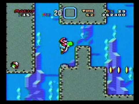 Super Mario World (SNES) Walkthrough: Part 7 (Donut Secret 1 [Both ...