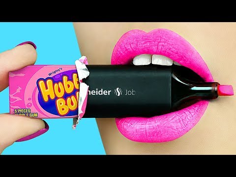 15 Weird Ways To Sneak Food Into Class / Back To School Pranks