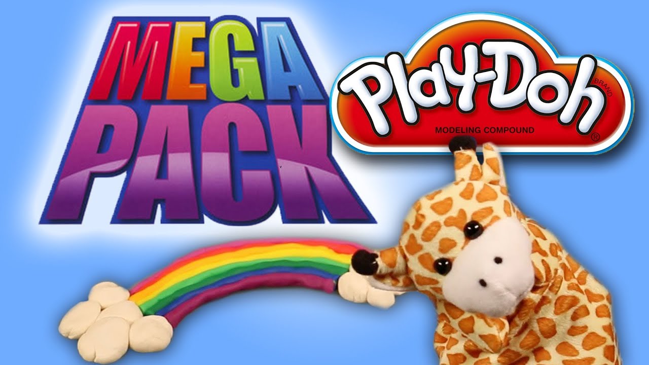 Play Doh Rainbow | Play-Doh Mega Pack 36 Fun Cans & Colors - YouTube