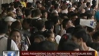 Ilang pasaherong galing probinsya, natagalan ang biyahe pabalik sa Metro Manila