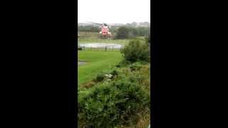 DDTV: CHOPPER AIRLIFTS MINISTER FROM LETTERKENNY HOSPITAL