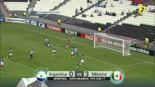 México vs Argentina 3-0 Semifinal Mundial Sub 17 TV AZTECA FULL HD 2013