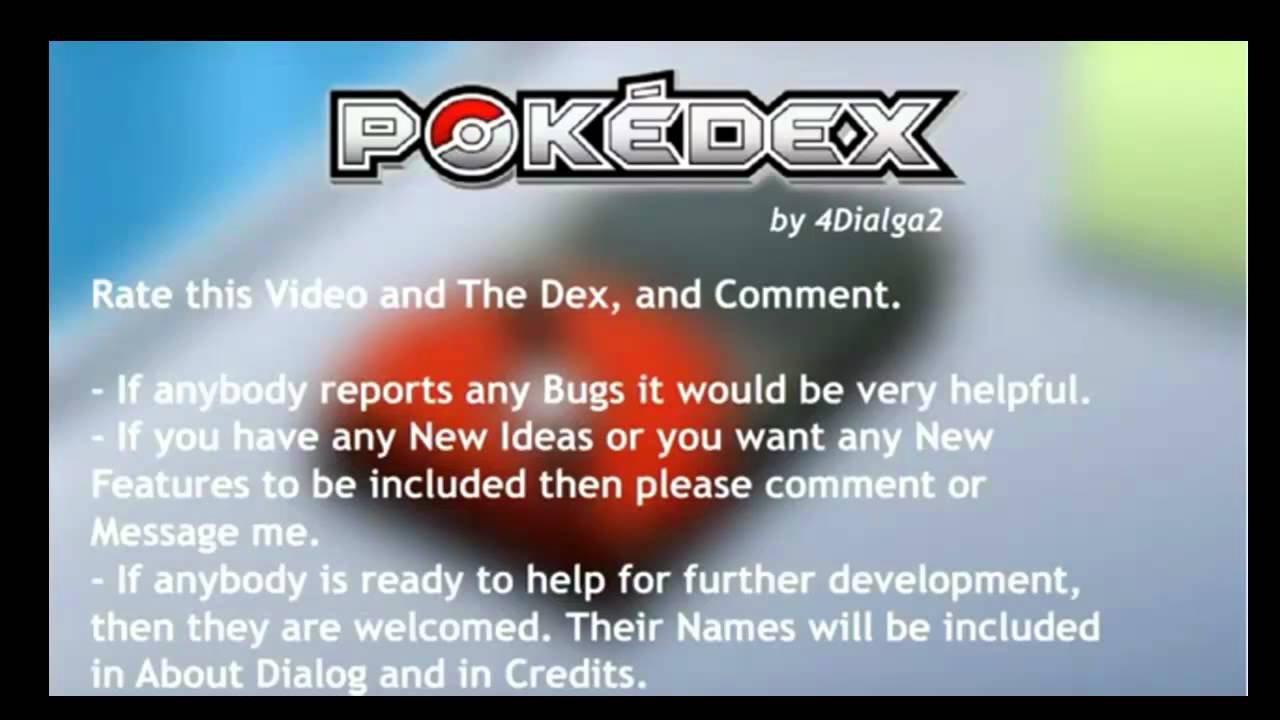 Offline Pokedex Download - YouTube