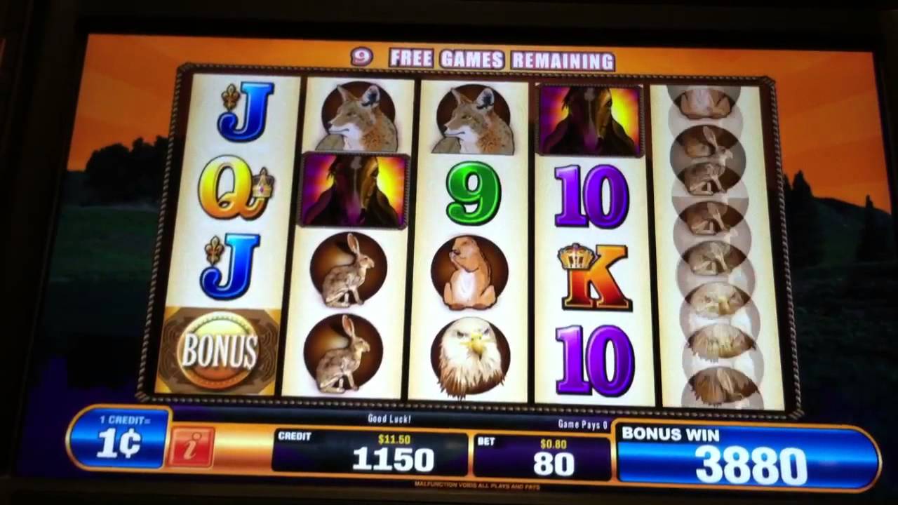 Huge win on slot machine