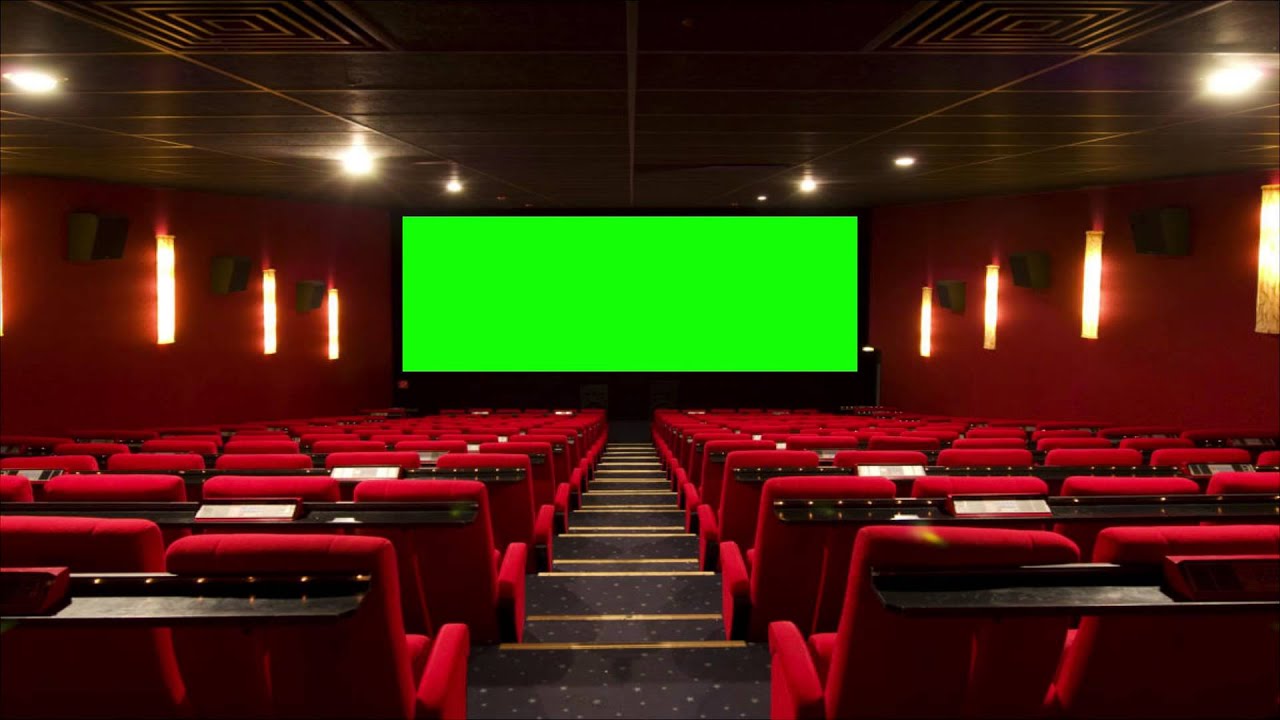 Cinema (Movie Theater, Movie House) with green screen 2