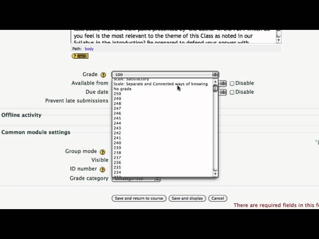 Moodle-Offline Assignments