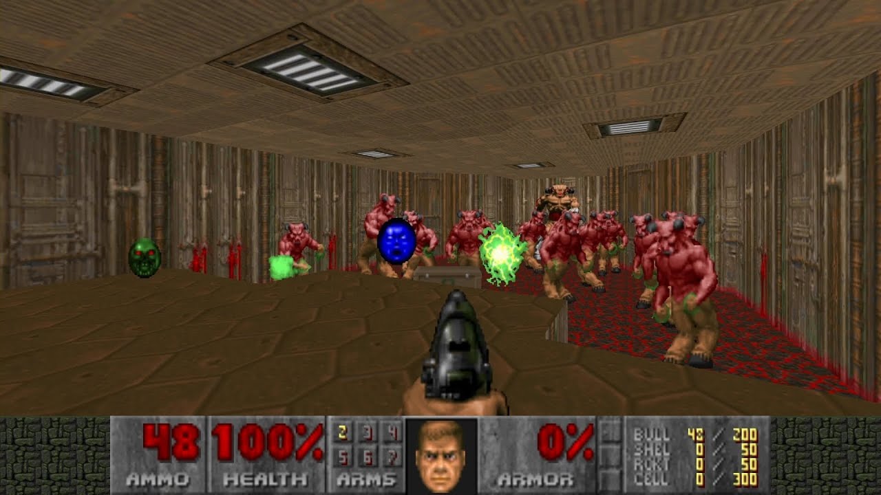 Doom] Doom 2 MAP 8 "Tricks and Traps" UV-Fast in 2:46 - YouTube