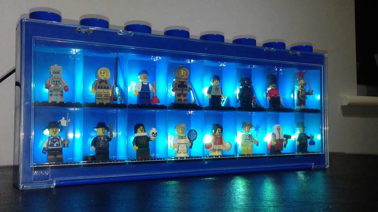 Lego Minifigure Display Case Powered by Arduino - YouTube