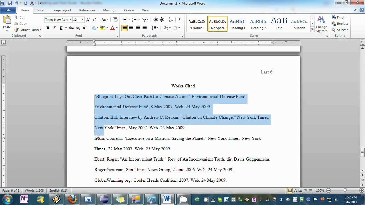 Setting your Essay to MLA Format in Word - YouTube