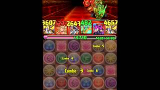 「パズドラ」ヘラ．ウルズ降臨 魔炎妃 超地獄級 太陽神．ラー36倍PTノーコンクリア