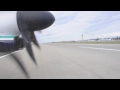 Horizon Air Bombardier Q400 landing at the Seattle-Tacoma International Airport