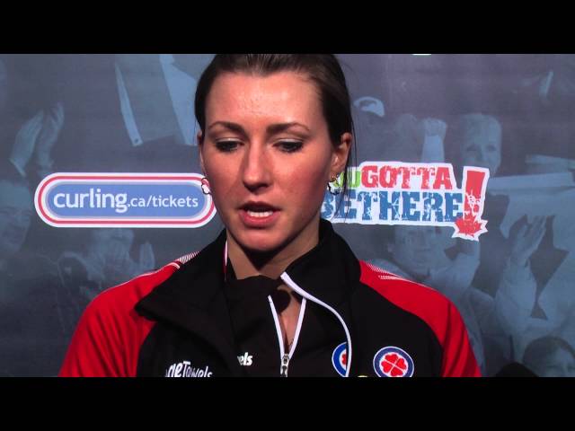 Draw 7 Media Scrum - 2013 Scotties Tournament of Hearts