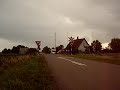 Danish IC3 train at railroad crossing