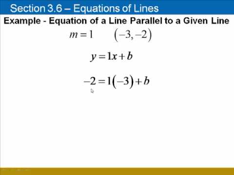 parallel line equation calculator