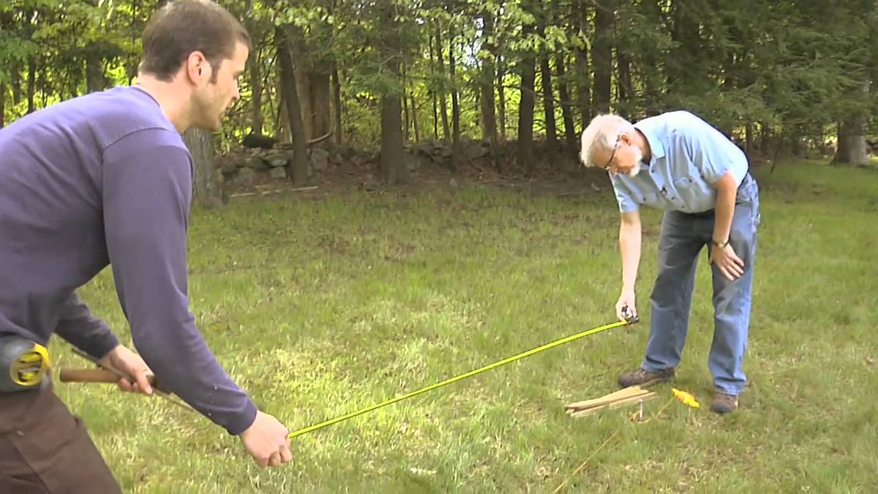 How to measure and lay out fence posts YouTube