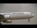 Storm!! JAL Boeing 767-300ER Crosswind Landing at Narita
