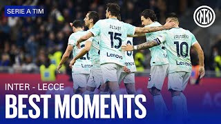 INTER 2-0 LECCE | BEST MOMENTS | PITCHSIDE HIGHLIGHTS 👀⚫🔵??