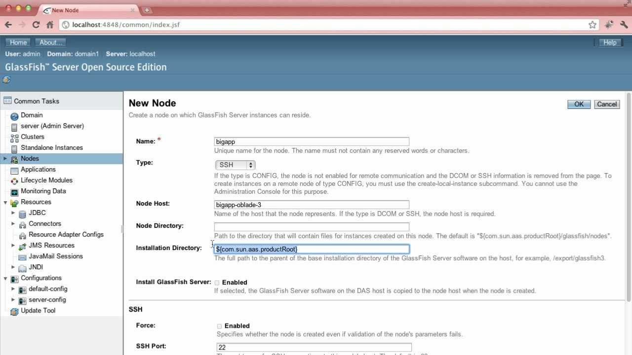 Cluster Management with GlassFish 3.1.2 Console - YouTube