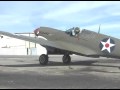 Beautiful Curtiss P-40 Flight Demonstration- B-I-G Allison V-12 Engine Sound !