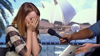 Emma Stone Brought to Tears by Mel B!