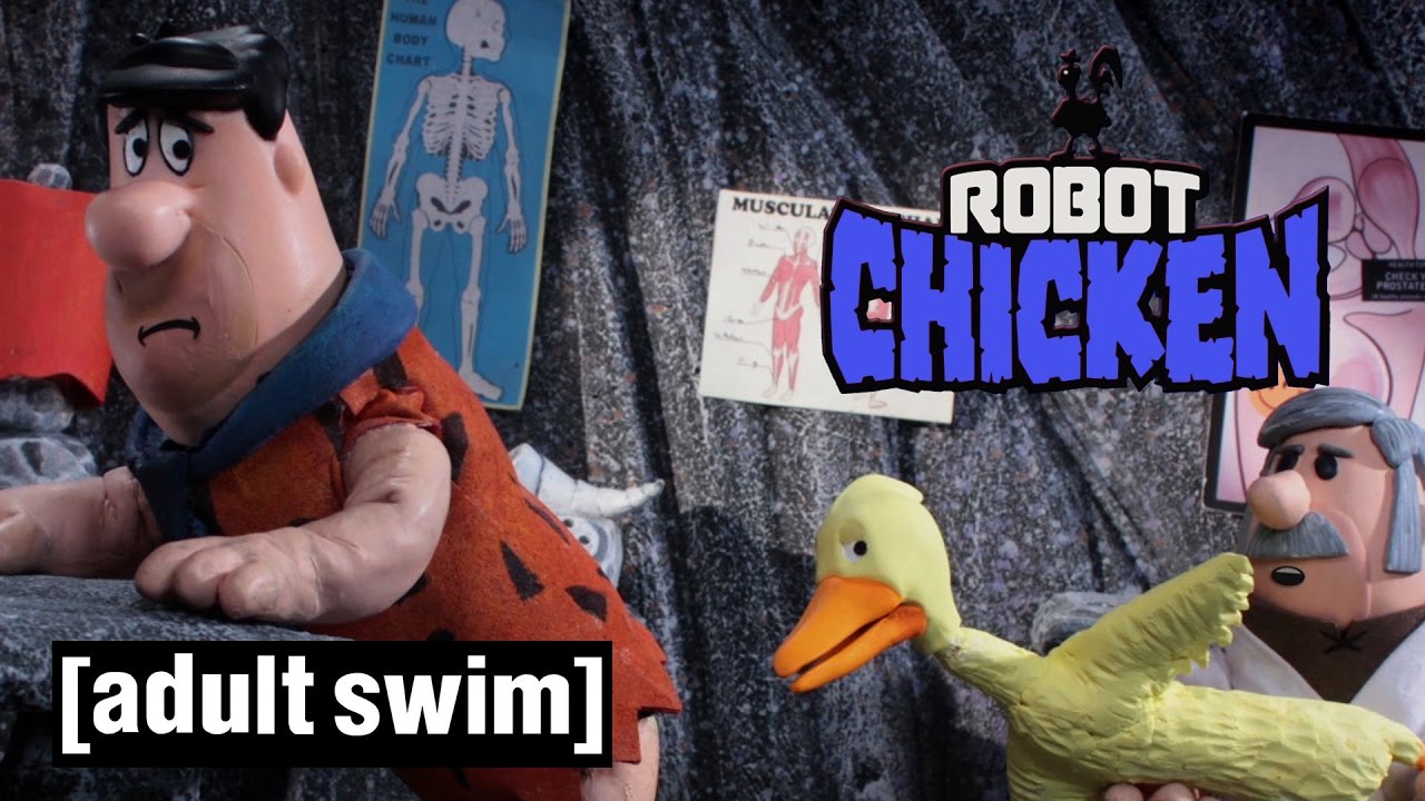 A Flintstones' Christmas Robot Chicken adult swim.