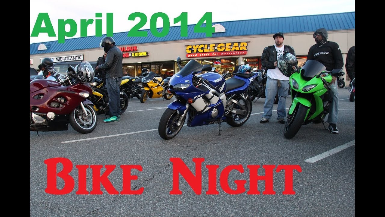 Cycle Gear Bike Night April 2014 Edison, New Jersey YouTube