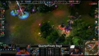 [League of Legends] 2013-9-25 英雄聯盟 LOL S3 世界冠軍賽 8強賽 GAB(橘子熊) V.S. SKT (1) QFD2