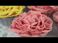 Cupcakes! Make Vintage Rose Cupcakes Using Buttercream - A Cupcake Addiction How To Tutorial