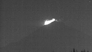 Explosión Volcán Popocatepetl 13 de abril 2014 6:05am