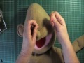Sewing on human shaped noses VR Puppet Builds
