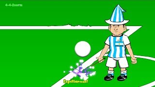 IRAN v ARGENTINA 0-1 by 442oons (Lionel Messi World Cup 2014 Cartoon 21.6.14)