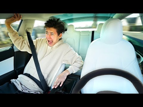 Self Driving Car PRANK On Little Brother (Funny)