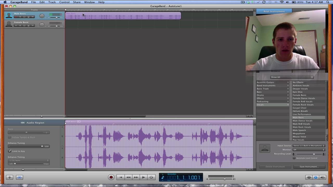 Tutorial: Autotune in GarageBand - YouTube