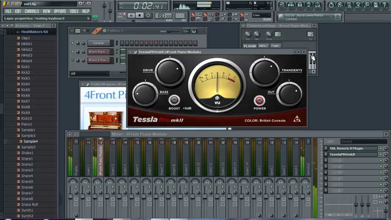 Free Vst Plugins Review || Tessla Pro MkII, Tal Reverb 2, 4front Piano ...