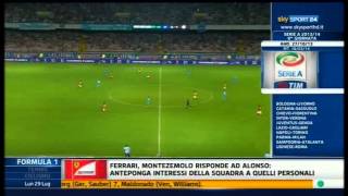 Zuniga salta al coro "Chi non salta juventino è" durante Napoli-Galatasaray