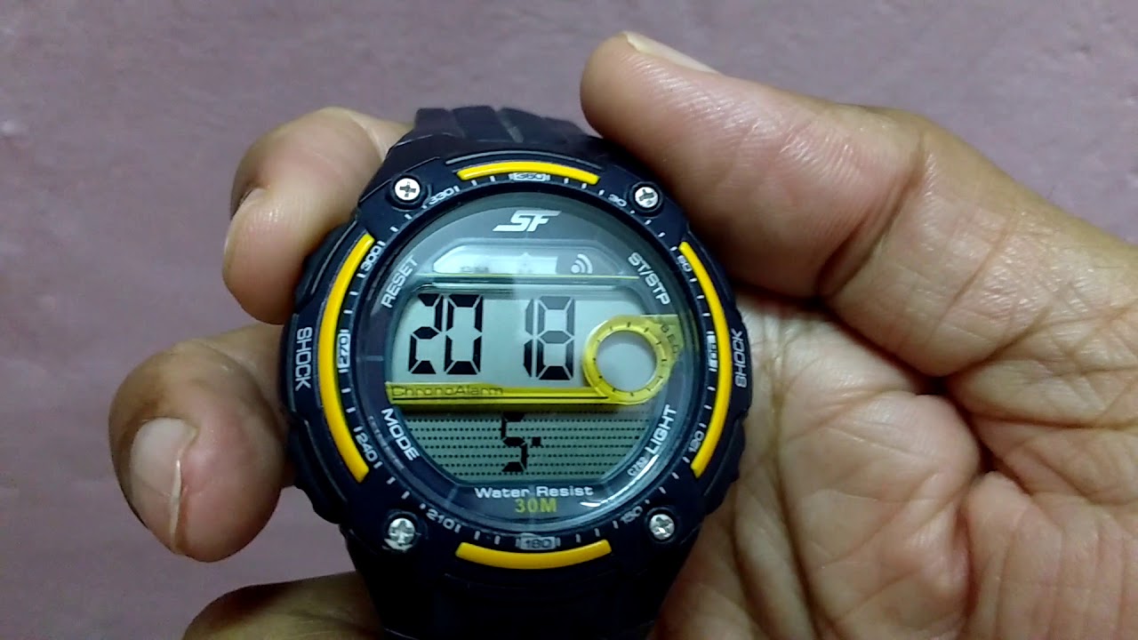 changing time on digital watch