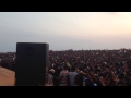 r2bees performing at the beach jam in 