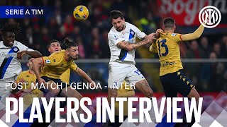 ACERBI INTERVIEW  | GENOA 1-1 INTER 🎙️⚫🔵??