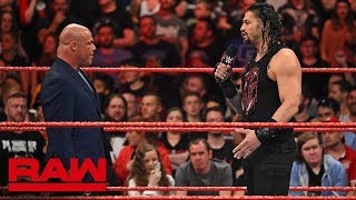 Kurt Angle denies Roman Reigns another Money in the Bank Qualifying Match: Raw, May 14, 2018