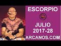 Video Horscopo Semanal ESCORPIO  del 9 al 15 Julio 2017 (Semana 2017-28) (Lectura del Tarot)