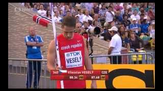 lHDl *ČT4* Vítězslav Veselý (CZE) Wins Javelin Throw - MOSCOW 2013 - 87,17m