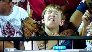 Kid Hit By Pujols Homerun