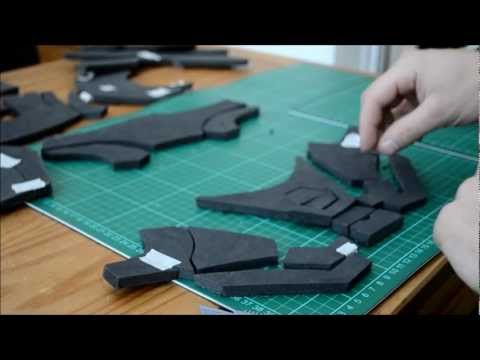 the papercraft Man armor iron pepakura Iron foam) man  Suit/Armor  Foam Pepakura  explanation YouTube