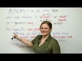 A, AN, THE - Articles in English
