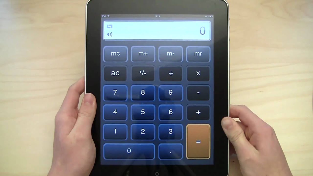 iPad App Calculator for iPad YouTube