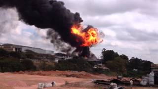 Vídeo flagra explosão em fábrica de Contagem