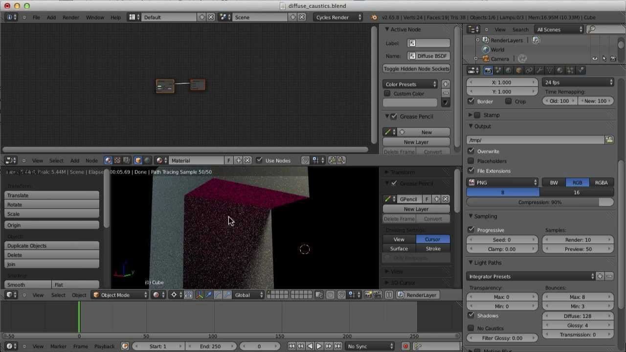 Reducing Caustic Noise in Blender Cycles YouTube