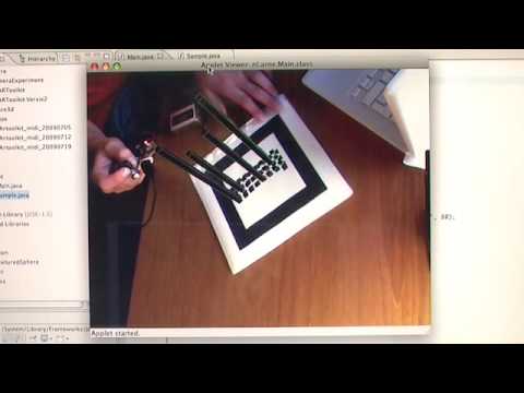 augmented reality in java, using the nyArtoolkit and processing. i made a