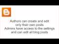 Choose who can read and edit your blog
