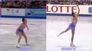 浅田真央(mao asada) 2013-14SP 「ノクターン」の進化 ～ SA とNHK杯の同時再生